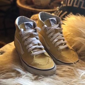 Vans old skool butter yellow sk8-hi top sneakers